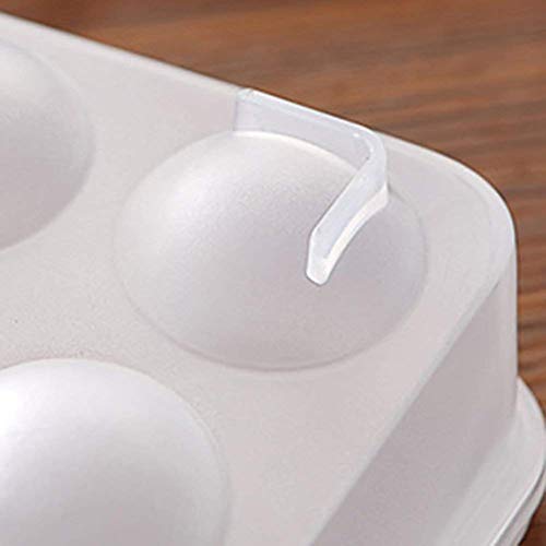 HANSGO Egg Holder for Refrigerator, Deviled Egg Tray Carrier with Lid Fridge Egg Dispenser Egg Storage Stackable Plastic Egg Containers, 24 Egg Box