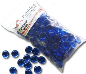 System 96 Glass Pebbles - Pale Blue - 96 Coe - 1/2 Pound Bag
