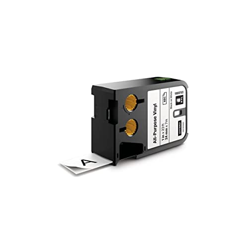 DYMO XTL All-Purpose Vinyl Labels | 24 mm x 7 m | Black on White