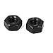 Uxcell a16033100ux0569 M6 Carbon Steel Grade 8 Hexagon Hex Nut Black (Pack of 50)