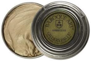 Baroque Art Gilders Paste - Highlight Metal, Wood and More! "German Silver" 1.5 oz