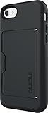 iPhone 7 Case, Incipio STOWAWAY [Kickstand][Credit Card Case] Wallet Cover fits Apple iPhone 7 - Black/Black