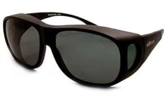Solar Shields Fits-Over Sunglasses LARGE Frame: Matte