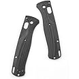 1Pair Handle Non-slip Patch DIY G10 Scales Kits for Benchmade Bugout 535 Knife (Black)