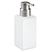 mDesign Foaming Soap Dispenser Pumps - Set of 2, Frost/Brushed, Smoke/Brushed