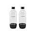 SodaStream Jet Sparkling Water Maker Bundle Kit, with 130 Liter CO2 Cylinder, Carbonating Bottles, and Fruit Drops