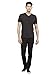 Kenneth Cole REACTION Men's Gmt Dye Slub Vnk, Black, Medium