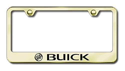 Buick Gold Plated Stainless Steel License Plate Frame (Certified Refurbished)