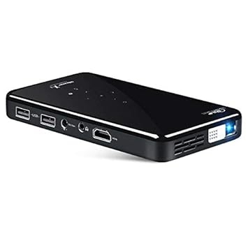 India Gadgets - Mini Android DLP Led Pocket Projector: Android 7.1 2Gb + 16Gb: Full HD 1080P Support: HDMI in, 2X USB: Home Theater Gaming Business Travel