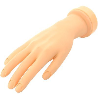 Nail Art Plastic Training Model Tool Soft Movable Practice Hand Model