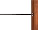 Versailles Home Fashions Stainless Steel Indoor and Outdoor 66/120-Inch Duo Tension Rod, 3/4-Inch Diameter, Espresso