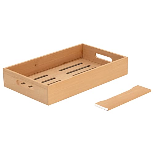 Spanish Cedar Tray Cigar Tray, Adjustable Divider, Fits Large Humidors