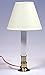Creative Hobbies Muslin Linen Fabric Candle Lamp & Chandelier Shades 4-Inch High x 5-Inch Diameter -Clip on Bulb (Pack of 6)