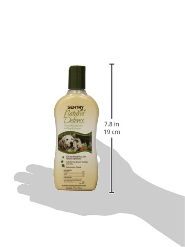 SENTRY Natural Defense Flea and Tick Shampoo for Dogs and Puppy, 12 oz