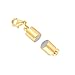 Podoy Magnetic Necklace Clasp Extender Gold and Silver Color Tone for Jewelry Bracelet(10 pcs 6mm)