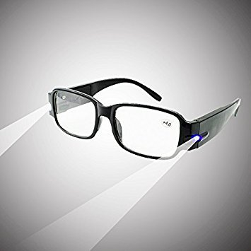 Denshine (TM) Unisexe multifonction LED Lunettes de lecture Presbytie vue Pour Lighted Loupe lampe frontale