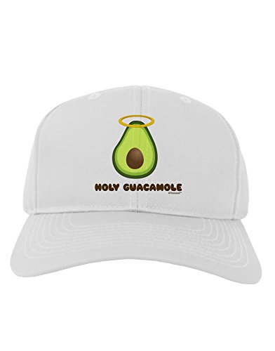 TooLoud Holy Guacamole Design Adult Baseball Cap Hat - White