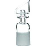 1124 SCIENCE LAB EQUIPMENT - 14MM CUP QUARTZ 45 CUT FEMALE CLEAR