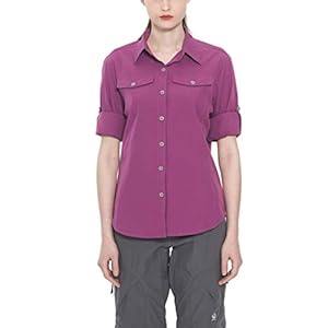 Little Donkey Andy Women’s Stretch Quick Dry UPF50+ Long Sleeve Shirt for Hiking, Travel, Camping