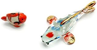 PertisFish Miniature Collectible Crystal Fancy Capp Fish Hand Blown Glass Art Fish Figurine Animals,No.11