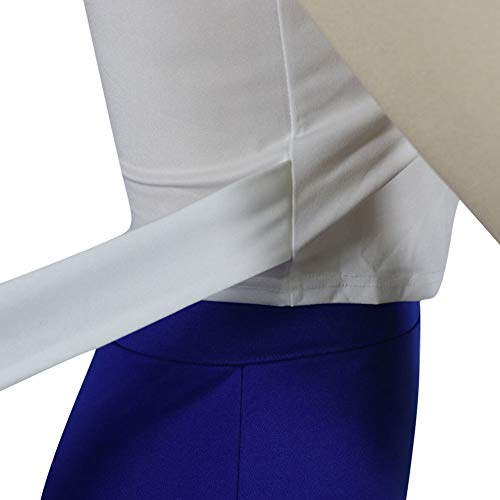 Desirepath Women Two Piece Outfits Sets Tie Knot Front Short Sleeve Printed Top Long Pants Sets Blue