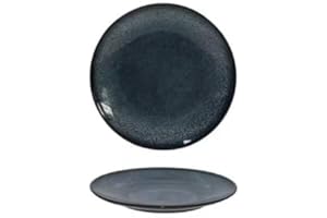 Cuisine Talent 8" Japanese Style Dinner Plates, Set of 6 – Heavyweight Stoneware Plates for Main Dishes, Salads & Pasta, Deep