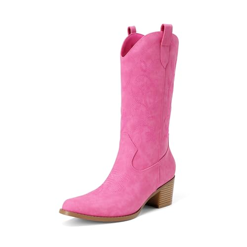 Dream Pairs Women Western Cowboy Boots