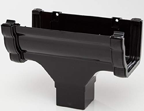 Polypipe RH705br Brown Sovereign Running Outlet 117x75 High Capacity Ogee Gutter System