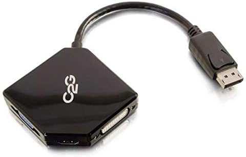 C2G 80928 DisplayPort to HDMI, DVI or VGA Adapter, Notebook, Laptop, Mac, Lenovo, Dell, HP, ASUS, Desktop Computer, Monitor, Projector, Games Console and More Connect Dongle - Image 4