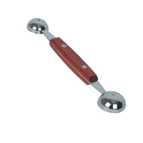 Excellante Deluxe Stainless Steel Melon Baller with Wood Handle