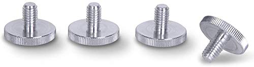 PrecisionGeek® M6 × 10 mm Thumb Screws – Ø20 mm Knurled Head – Aluminium Hand Tightening Screws for Electronics, 3D Printing, Enclosures & DIY – Large Grip – Set of 4