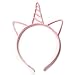 XIMA 6pcs Glitter Unicorn Headband Plasitc Unicorn Girls Hairbands Children Birthday Party Favors Unicorn Decorations (6pcs-Glitter Unciorn Headband)