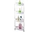 Above Edge AE3741 4 Tier Corner Storage Basket, White