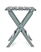 Camco 51692 Gray Large Adirondack Portable Outdoor Folding Side Table, Perfect for The Beach, Camping, Picnics, Cookouts and More, Weatherproof and Rust Resistant