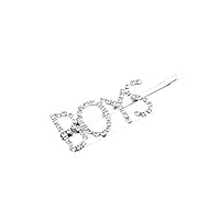 Hair Clips gLoaSublim Fashion Rhinestone Letters Design Alloy Women Hair Side Clip Hairpin Headwear - Boys Design