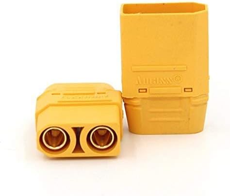 FLY RC 5Pairs Amass XT90 XT90H (XT90 with Sheath Housing) 4.5mm Banana Connector Gold Plated Max.40A Continuous/90A Peak Current for Lipo Battery ESC PDB - Image 4