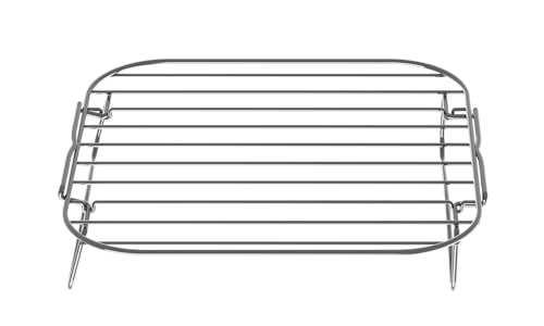 Parrilla Haier para freidora de aire Serie 5, capa adicional para maximizar la eficiencia, solución de cocción múltiple, ahorro de tiempo y energía, acero inoxidable