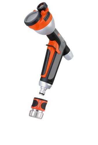 Gardena 9107 Premium 4-Pattern Garden Spray Nozzle With Quick Connect