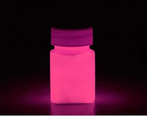 Glow in The Dark Paint Water Based Acrylic Materials -1 Ounce - 6 Colors (Pink)