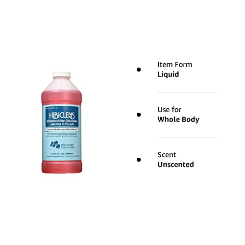 Hibiclens Antimicrobial and Antiseptic Soap , Skin Cleanser 32 oz