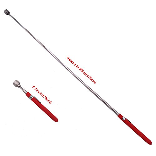 VASTOOLS Telescopic Magnetic Pickup Tool,10LB Magnet Stick, 30" Extendable Magnet with Pocket Clip - Thumbnail 5
