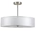 Linea di Liara Grazia 20 inch 3 Light Drum Chandelier Ceiling Light - Brushed Nickel LL-P117-BN