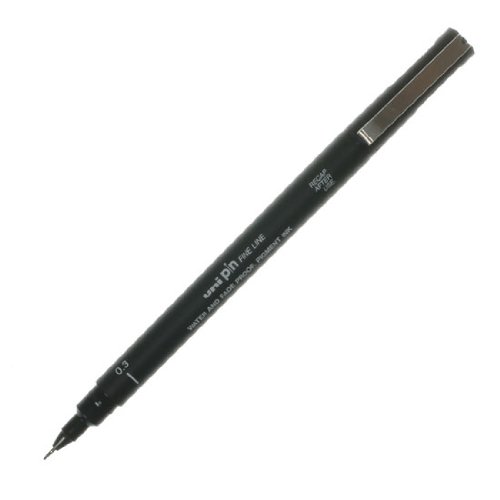 Uni Pin Fine Line 0.3mm Black Drawing Pen (Single) [Electronics]