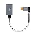CableCreation Braided Micro USB OTG Adapter, Left Angle Micro USB to USB Female Adapter Compatible with Game Controller, Flash Drive, Mice & Keyboard, Tablet, Aluminum, Space Gray