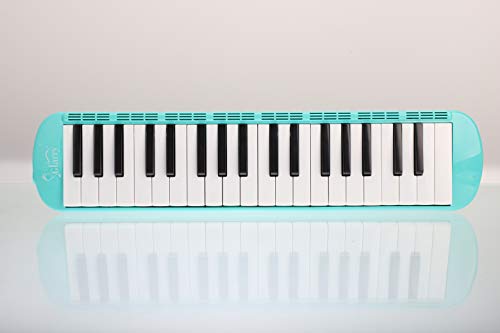 Soogo Melodica with Mouthpiece & Hose & Bag for Children 32-37 Keys (37-Key Green) - Thumbnail 3
