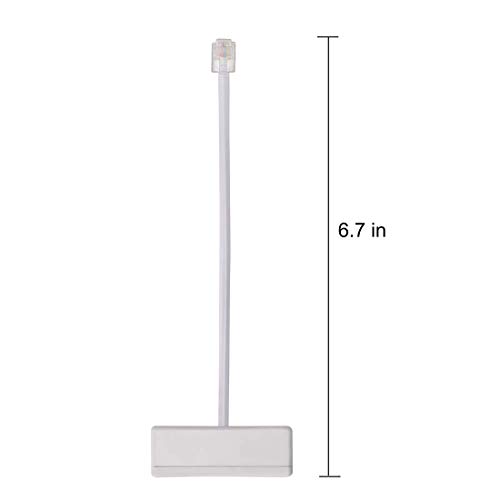 2 Pack Telephone Splitter, Two Way RJ11 6P4C 1 Male to 2 Female Converter Adaptor, RJ11 Telephone Wall Plate and Separator for Landline - Thumbnail 3