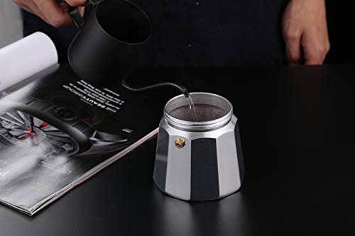 SIXAQUAE Espressokocher,Stovetop Coffee Maker,Kaffeekocher, italienische Kaffeemaschine Percolator, Klassische… – Bild 5