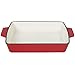 Best Choice Products Cast Iron Roasting Tray Pan Oven To Table Dish, Red