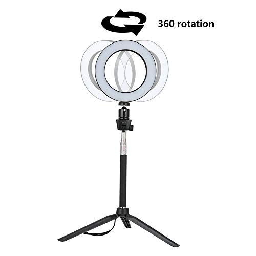 Accreate Protable 14.5/16/20cm Dimmable LED Ring Light Selfie Light Lamp Photo Camera Live Fill-in Light 16CM