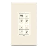 Insteon 2334-225 8 Button Dimmer Keypad, Light Almond